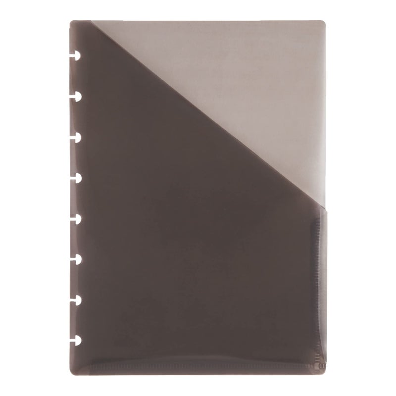 TUL نظام ملاحظات TUL المخصص فواصل جيب دائرية، 5 1/2" × 8 1/2"، حجم صغير، رمادي، عبوة من 2 - Image 1